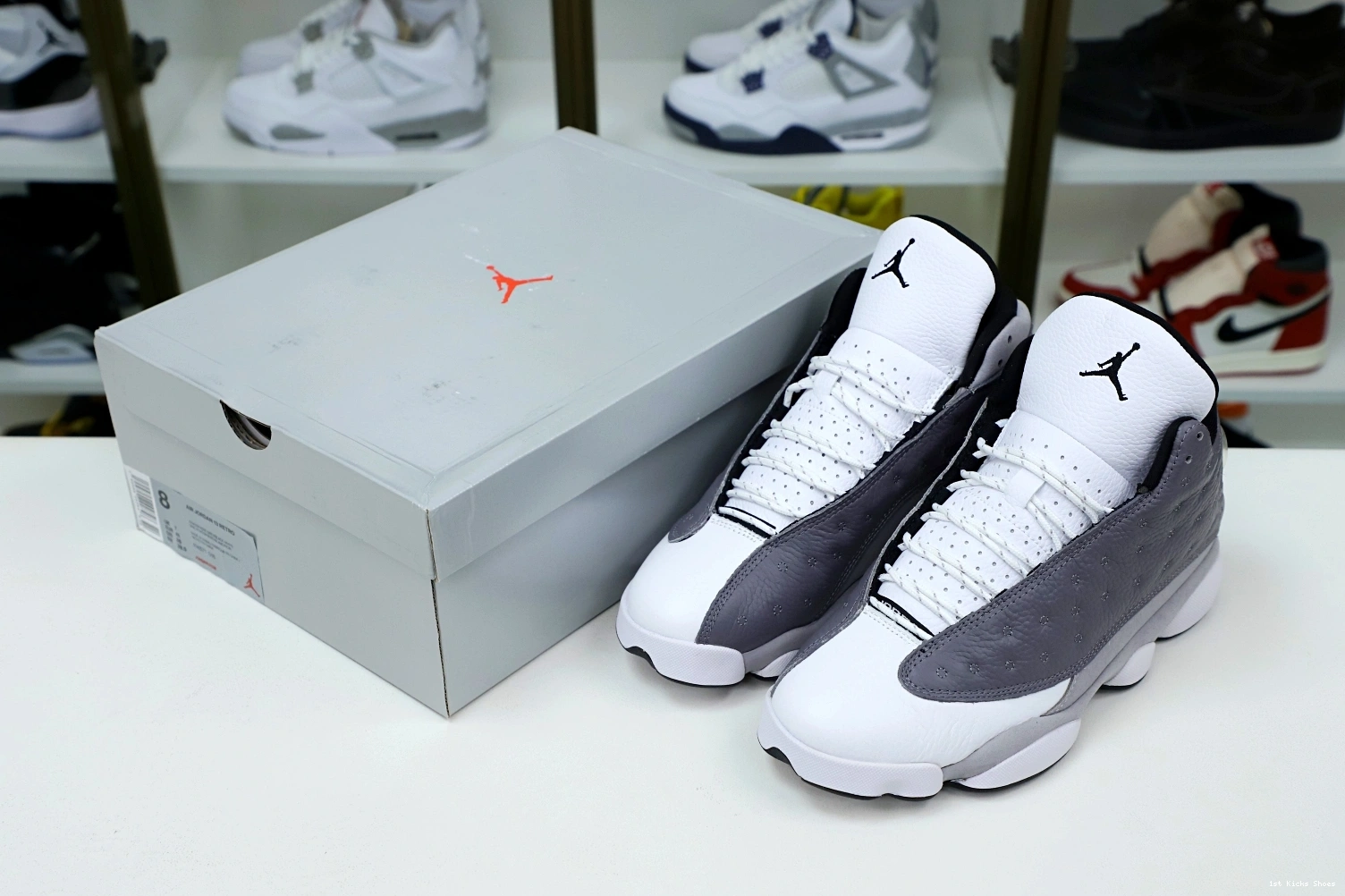 1st Kicks JORDAN 'ATMOSPHERE GREY' RETRO AIR 13 -414571- Kimikick Trendy 1929 1207